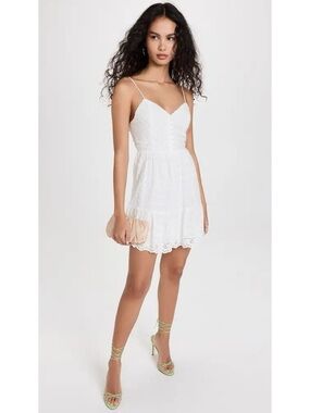 ALICE + OLIVIA Fae Spaghetti-Strap Mini Dress